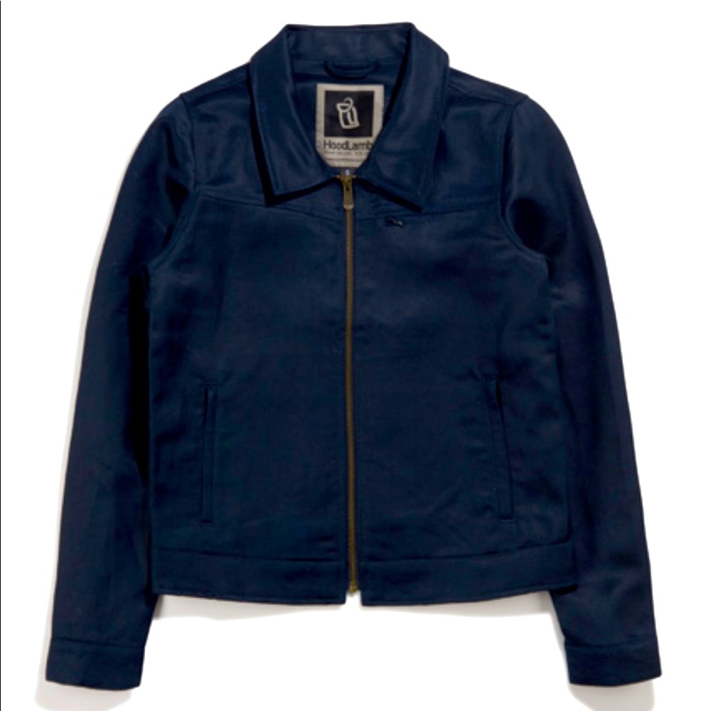 Rare Hoodlamb Hemp Jacket in Navy Blue
